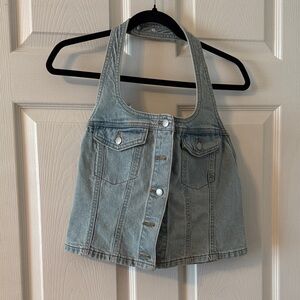 Universal Thread Light Blue Denim Top